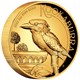 01 2022 Australian Kookaburra 2oz Gold  Proof High Relief Coin OnEdge HighRes