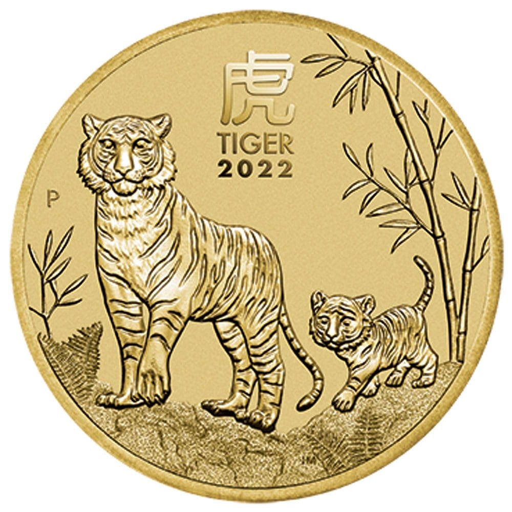 02 ALSIII YOT Tiger 2022 Base Metal Coin StraightOn Actual