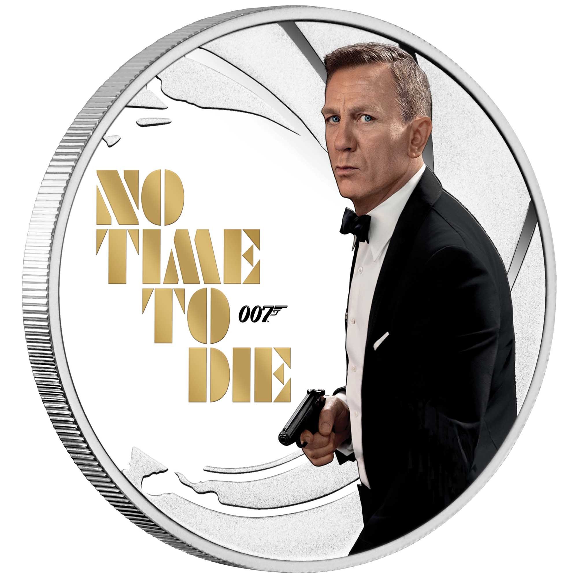 James Bond No Time To Die 007 Movie Collection Pure Silver Foil In Box Gift Set 