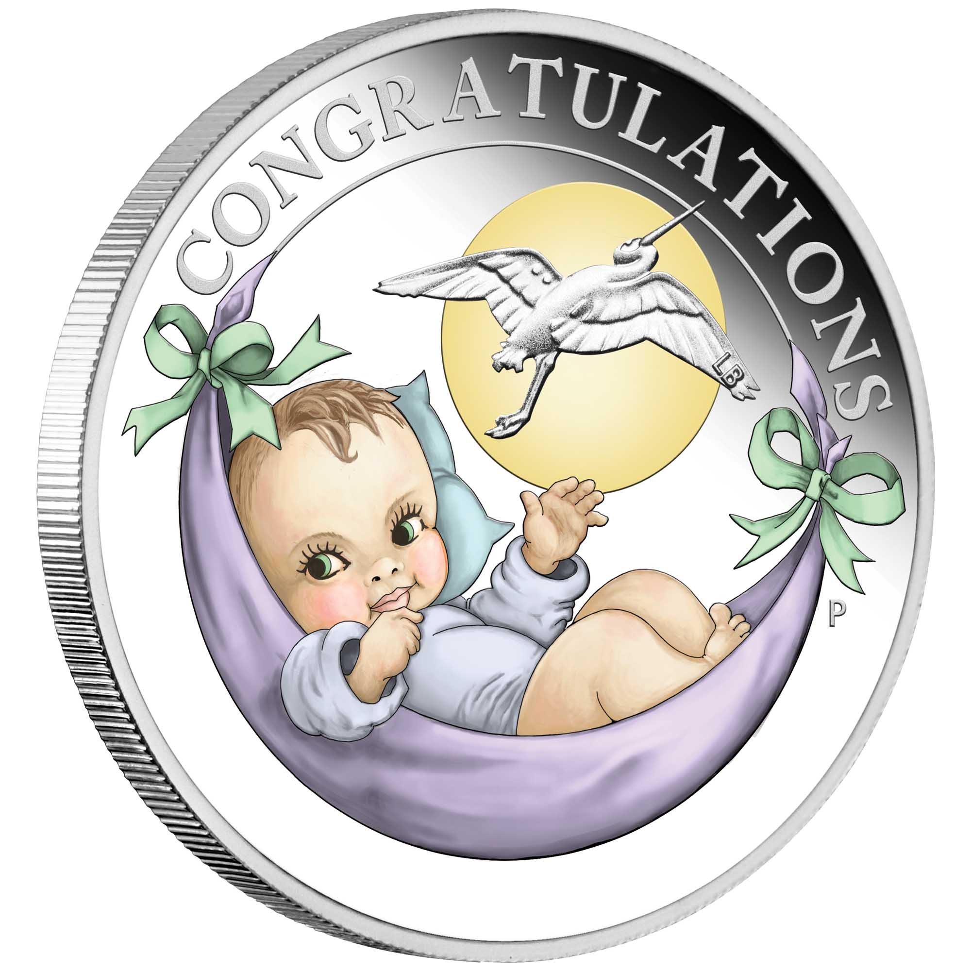 01 2020 NewbornBaby Silver 1 2oz Proof OnEdge HighRes