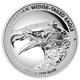 02 2022 Australian WedgeTailed Eagle 1oz Silver Proof UHR Coin StraightOn HighRes