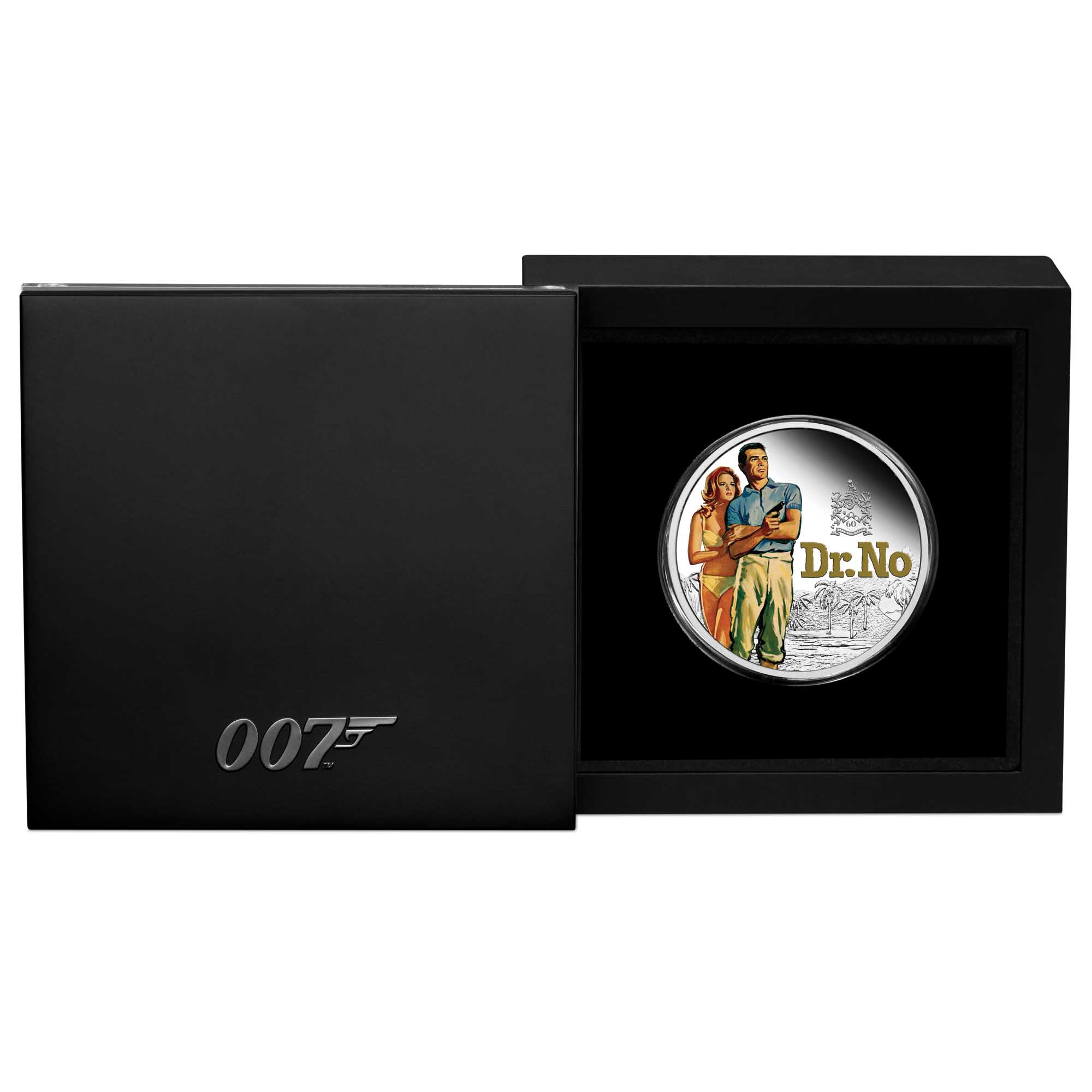 James Bond Dr No 2022 1oz Silver Proof Coloured Coin