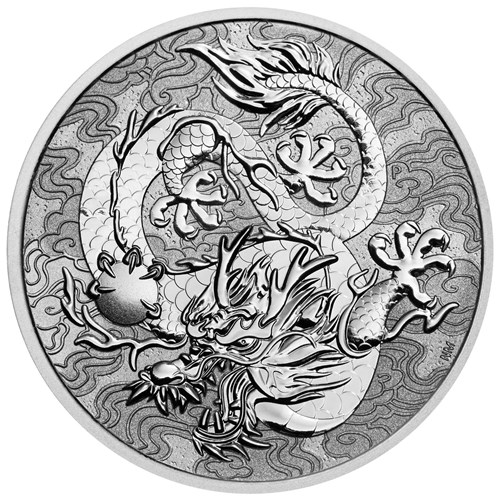 02 2022 MythicalCreaturesDragon 1oz Platinum Proof Coin StriaghtOn HighRes