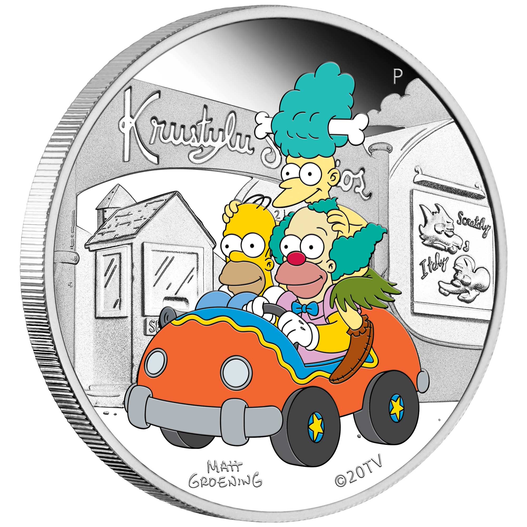 Krustylu Studios 2022 1oz Silver Proof Coloured Coin | The Perth Mint