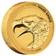 01 2022 Australian WedgeTailed Eagle 5oz Gold Reverse Proof HR Coin OnEdge HighRes