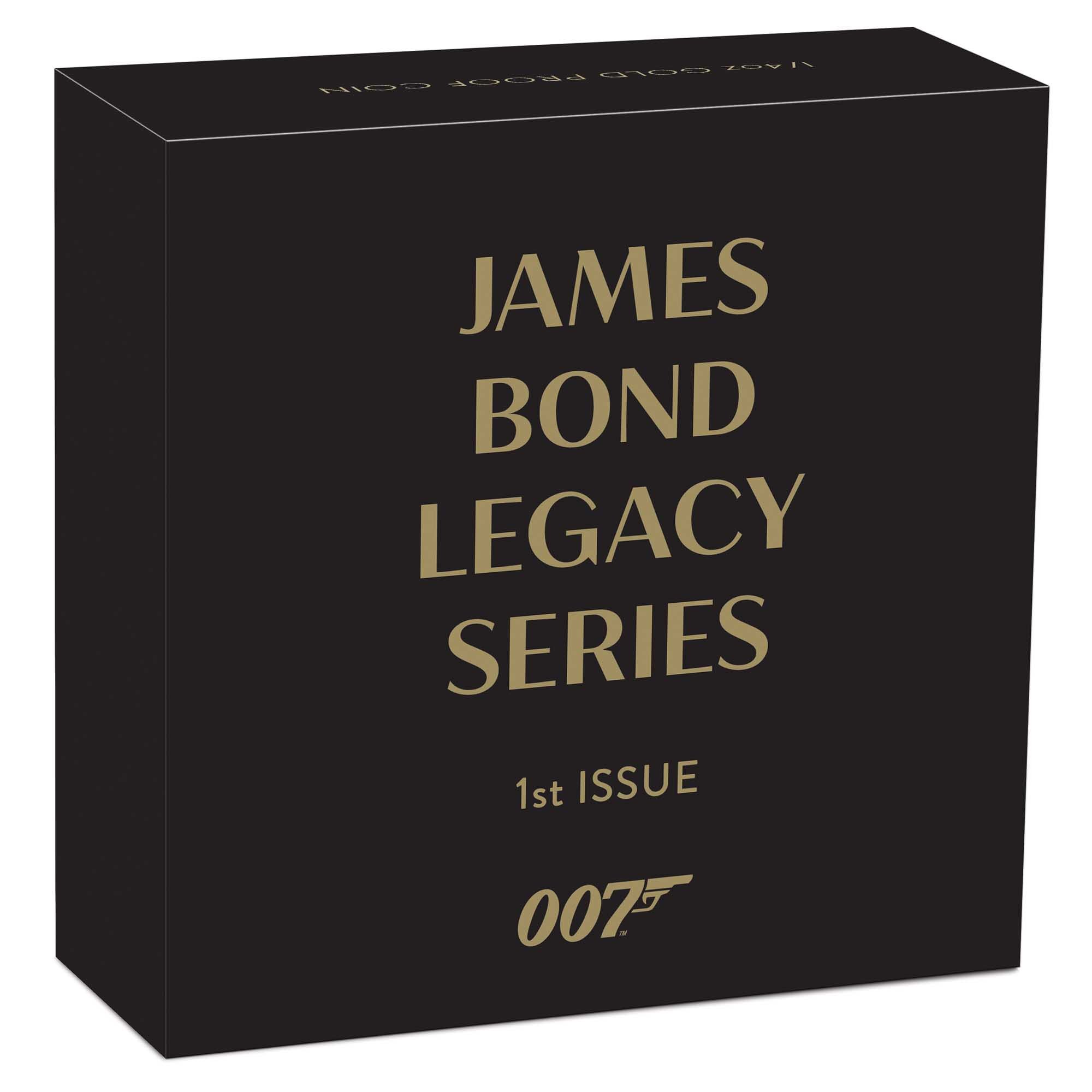 04 James Bond Legacy Series 1st Issue 2022 1 4oz Gold Proof Coloured Coin In Shipper HighRes