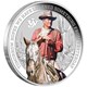 01 2022 John Wayne 1oz Silver Coloured Coin OnEdge HighRes