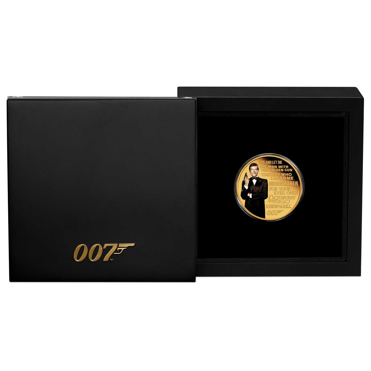 04 James Bond Legacy Series 2nd Issue  2023 1 4oz Gold Proof Coloured Coin In Shipper HighRes