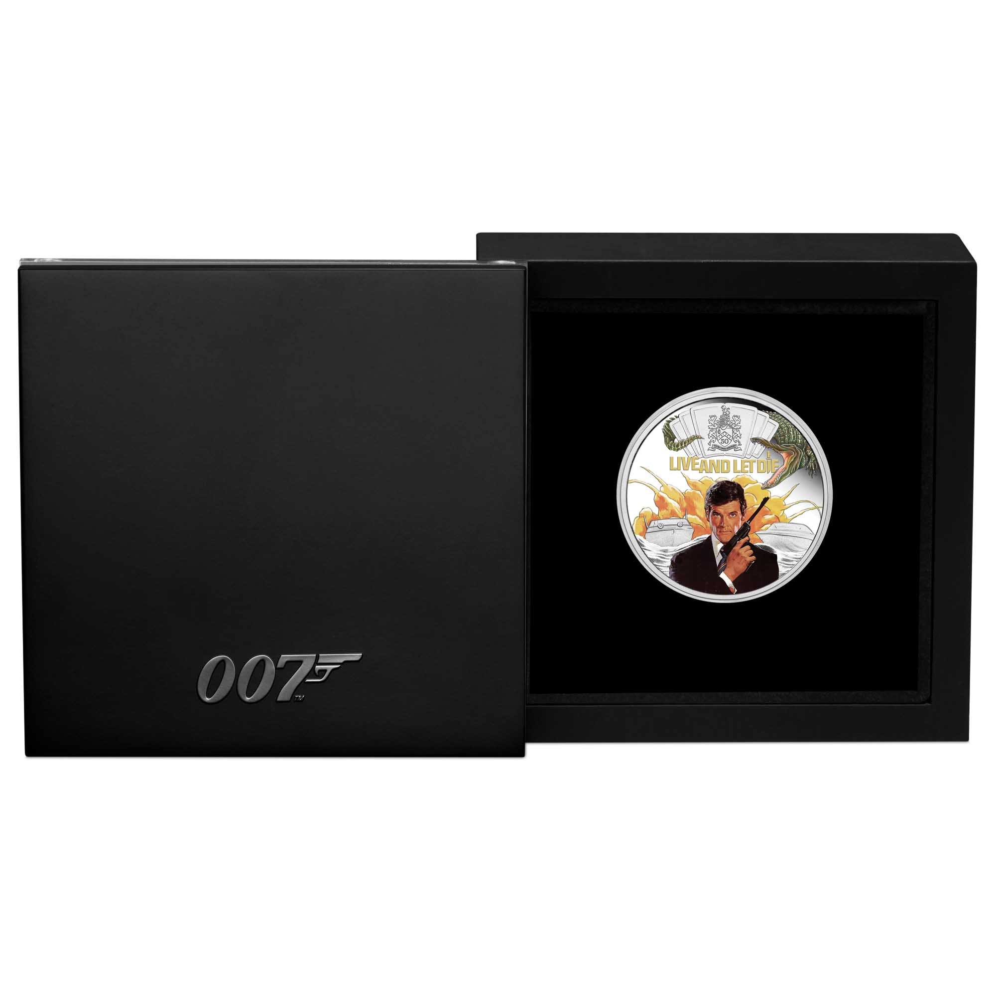 04 James Bond Live And Let Die 2023 1oz Silver Proof Coloured Coin In Case HighRes