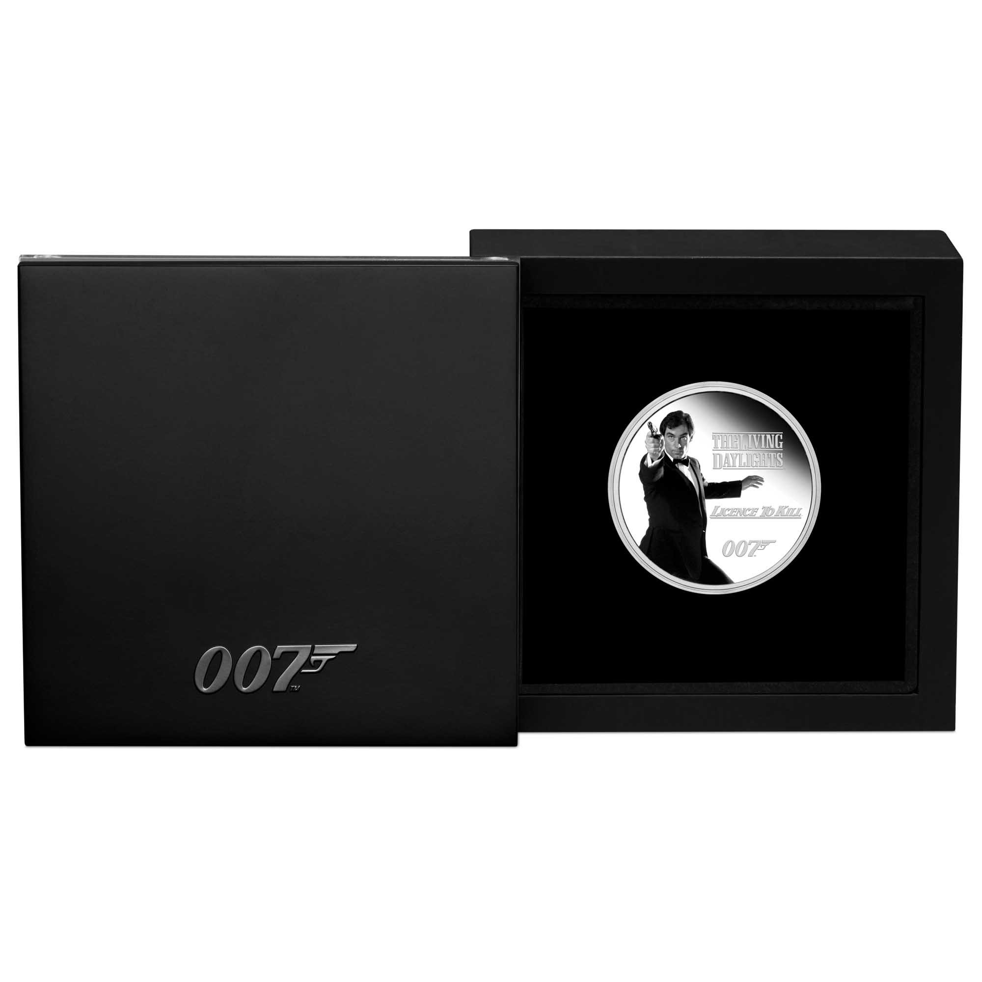 04 2023 James Bond Legacy Series 3rd Issue 1oz Silver Proof Coloured Coin In Shipper HighRes