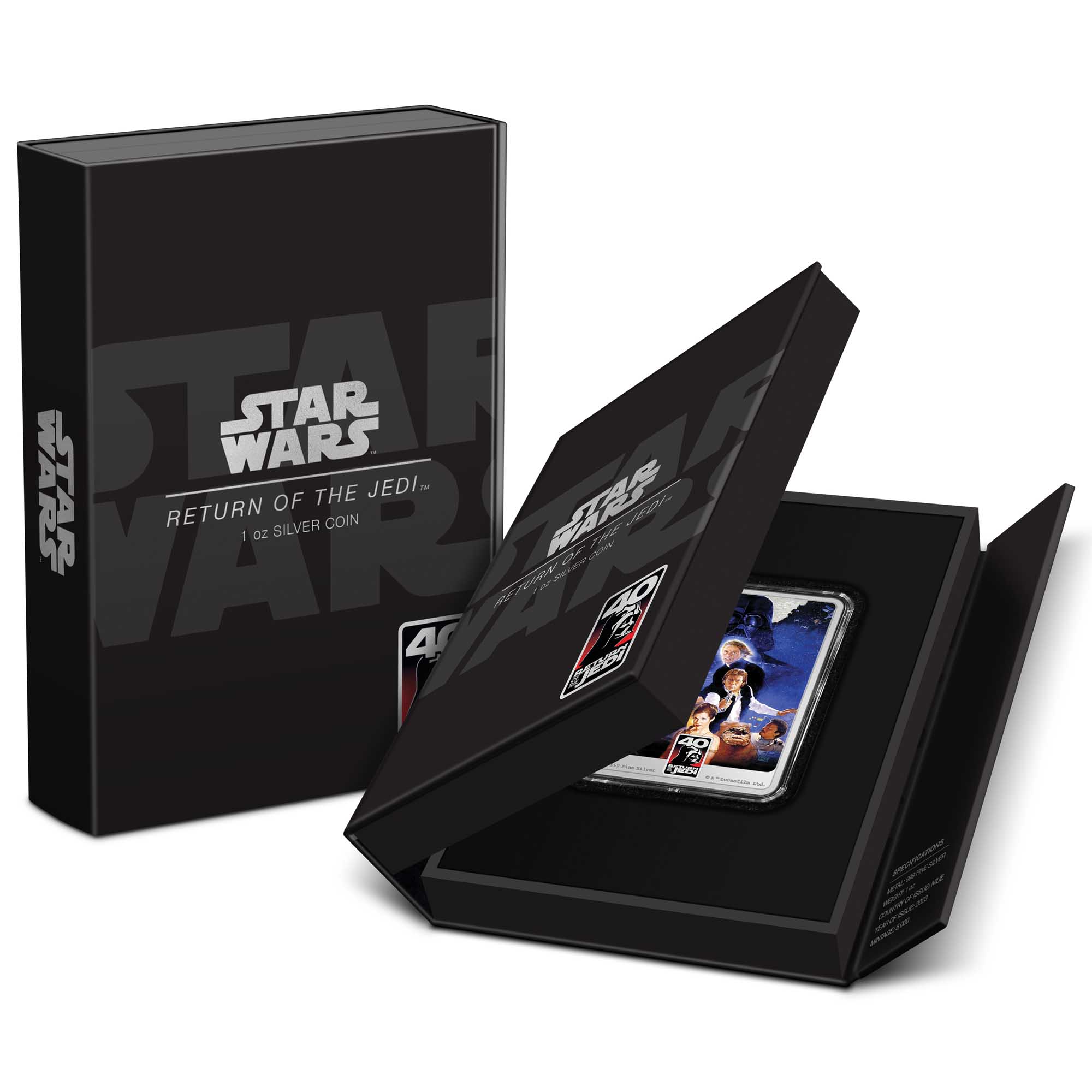 4 2023 Star Wars Return of the Jedi 40th Ag 1oz Poster Packaging 1