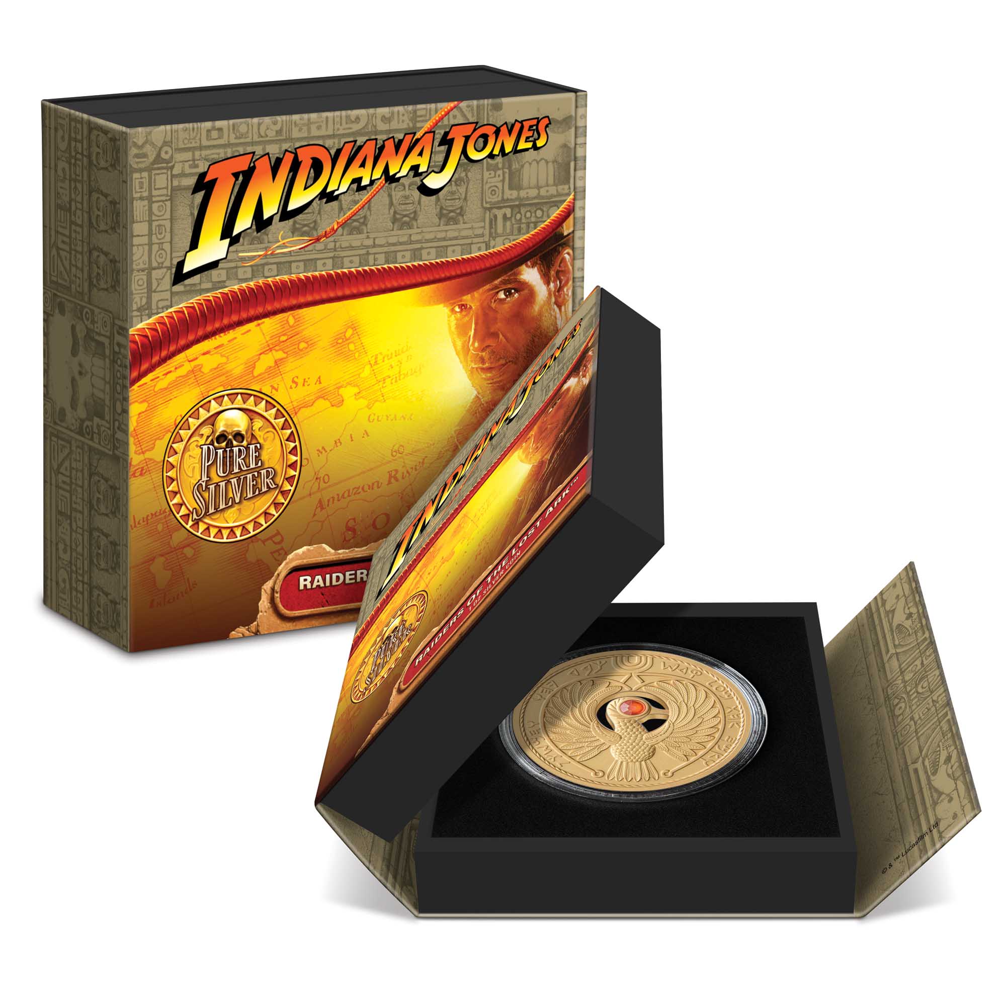 07 2023 Indiana Jones Raiders of the Lost Ark Ag 1oz Packaging