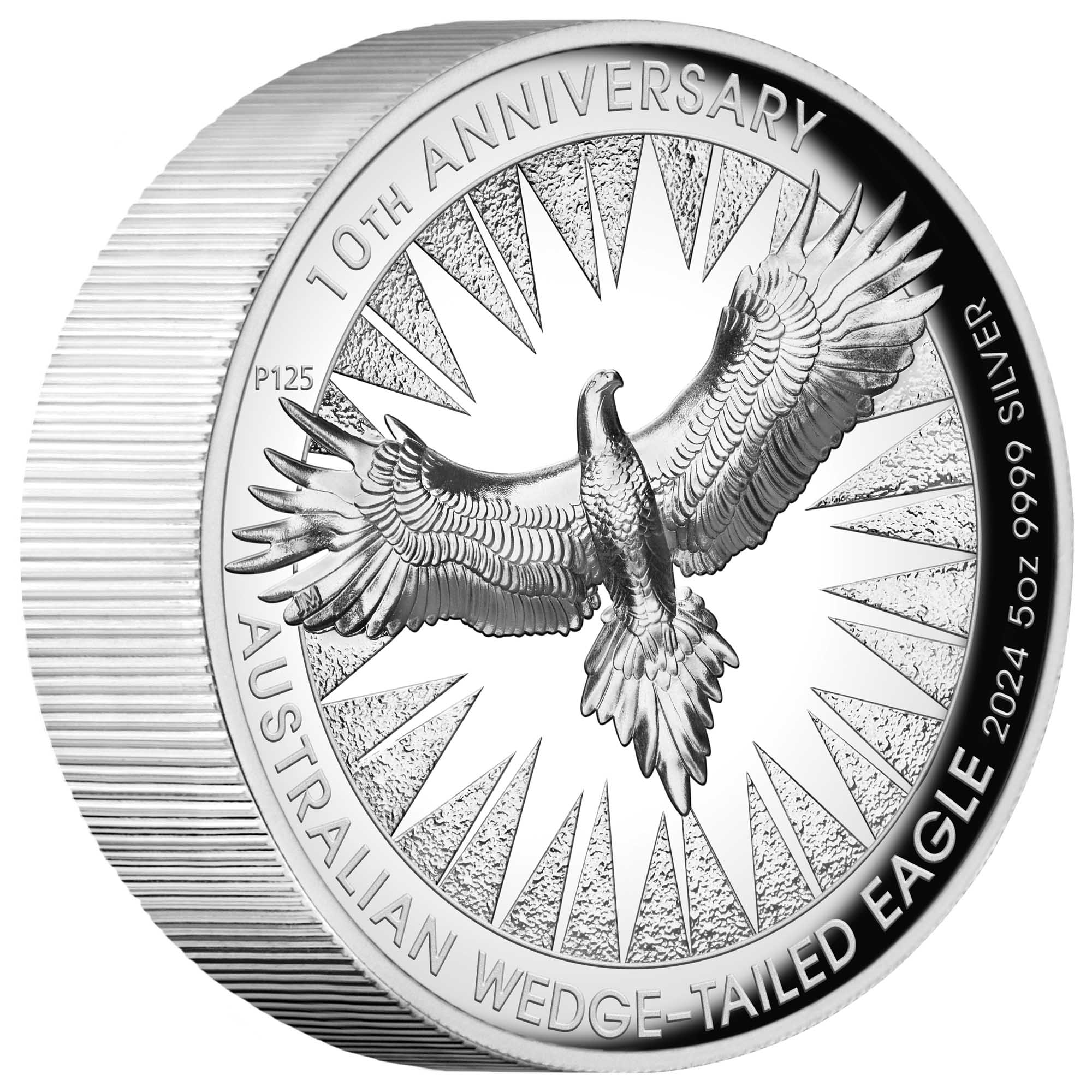 06 2024 Wedge Tailed Eagle 5oz Silver Proof High Relief Coin