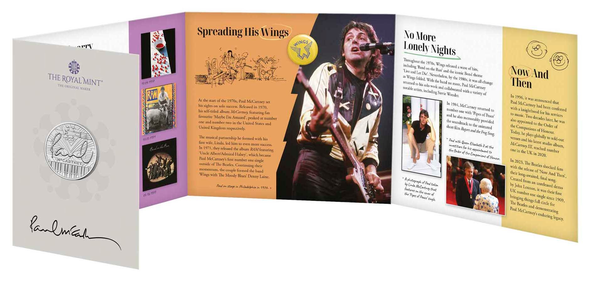 07 PAUL MCCARTNEY BRILL UNC CARD INSIDE CROPPED