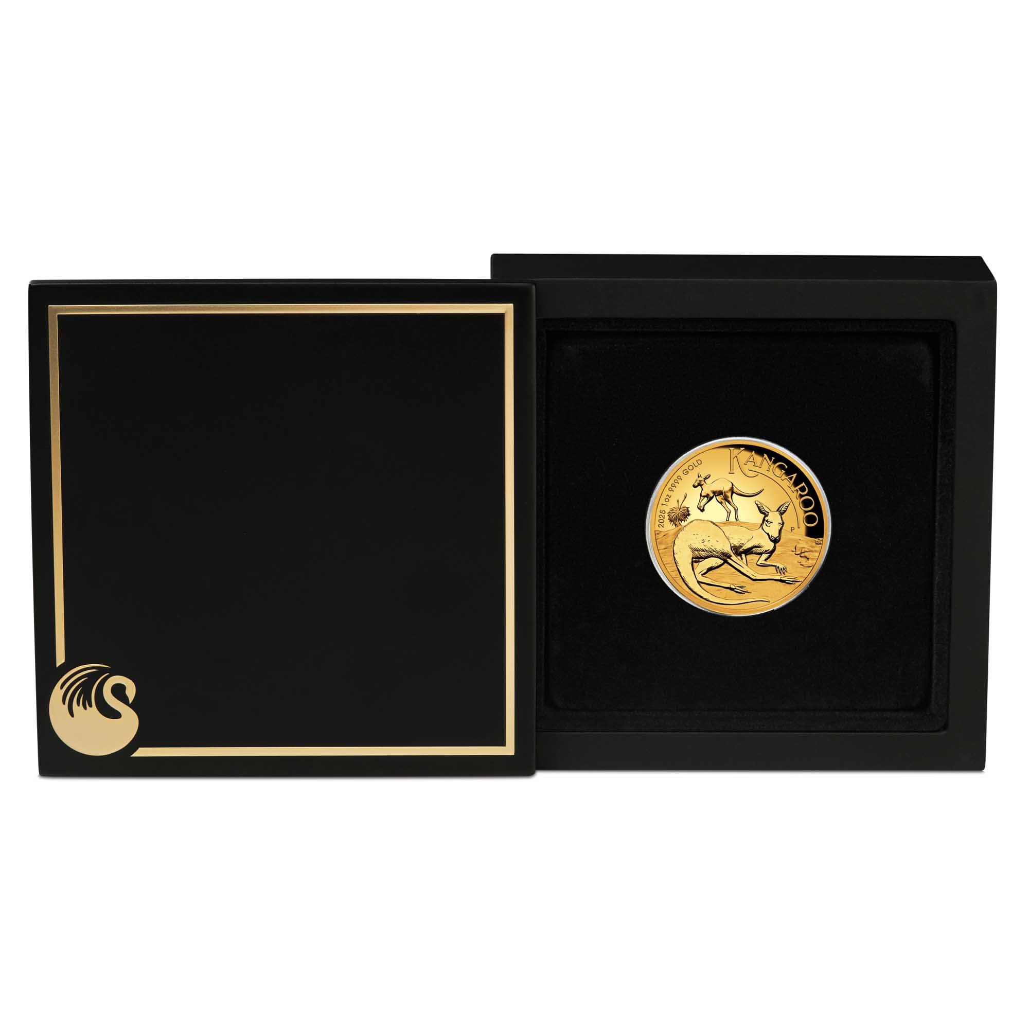 04 Australian Kangaroo 2025 1oz Gold Proof High Relief Coin in case HighRes