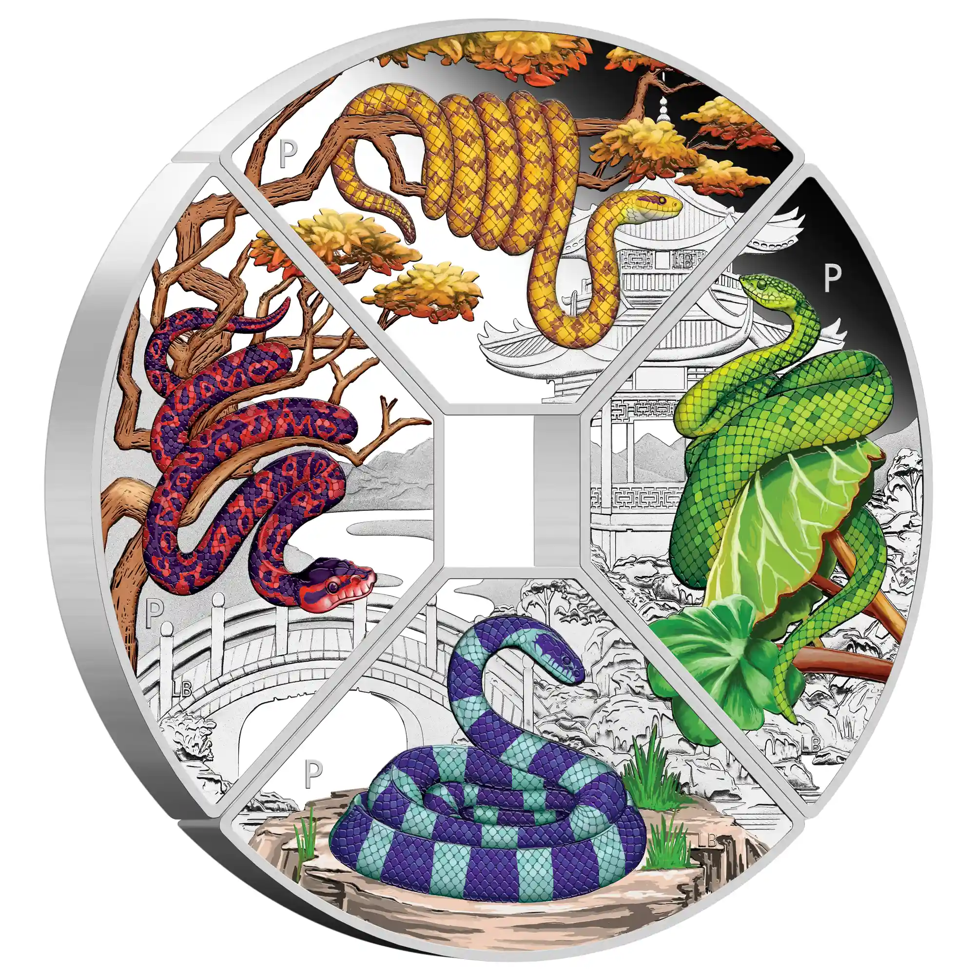 Dragon 2024 1oz Silver Proof Coloured Four-Coin Set Dragon 2024 1oz Silver Proof Coloured Four-Coin Set