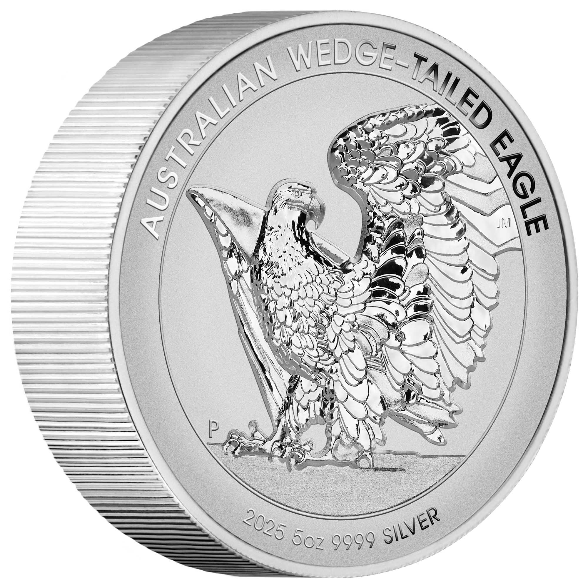 11 Wedge Tailed Eagle 2025 5oz Silver Enhanced Reverse Proof Ultra HR Coin On Edge HighRes