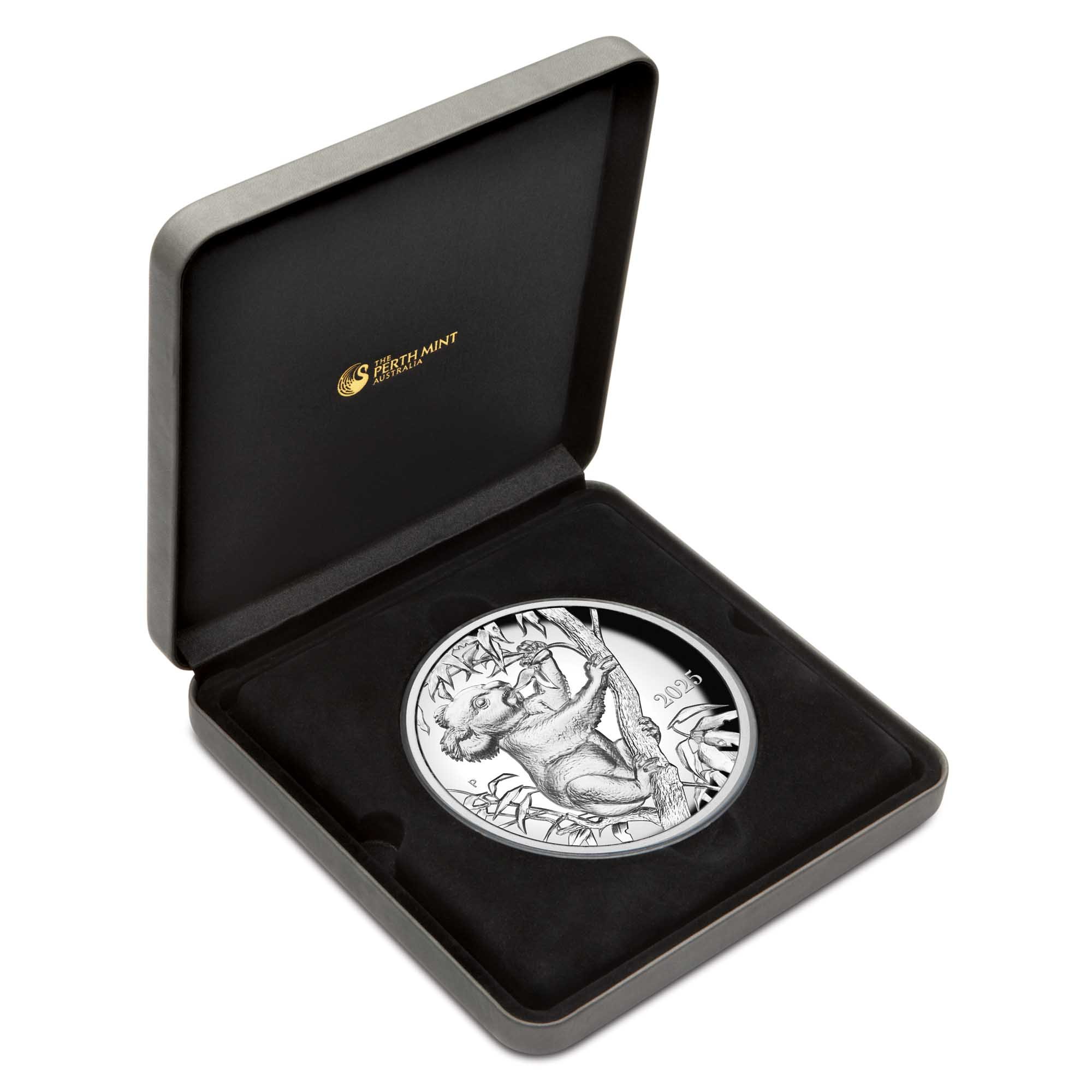 14 Koala By Beth Zaiken 2025 10oz Silver Proof Ultra HR Coin in case HighRes