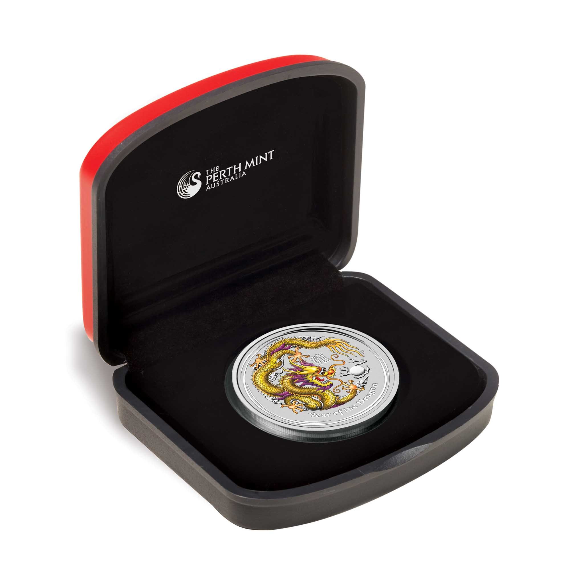 04 2012 ANDA ShowSpecial Brisbane Dragon Silver 1oz Yellow I