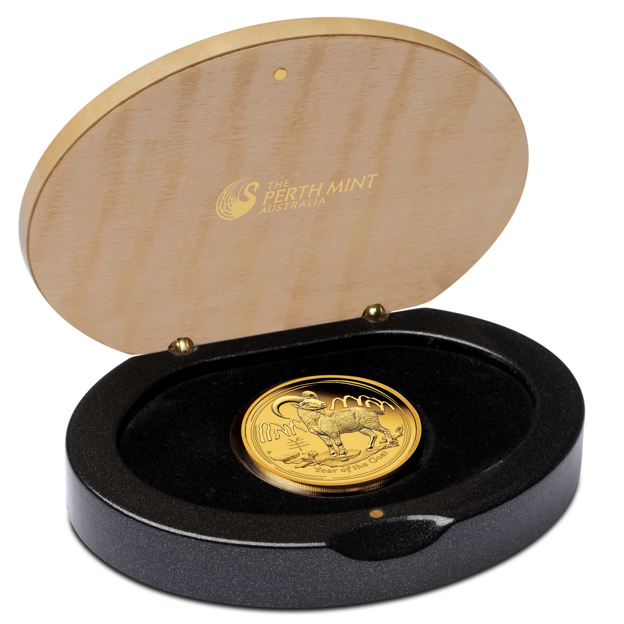 04 australian lunar series ii year of the goat 2015 1 10oz gold proof InCase