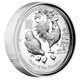 01 australian lunar series ii 2017 year of the rooster 1oz silver proof high relief OnEdge