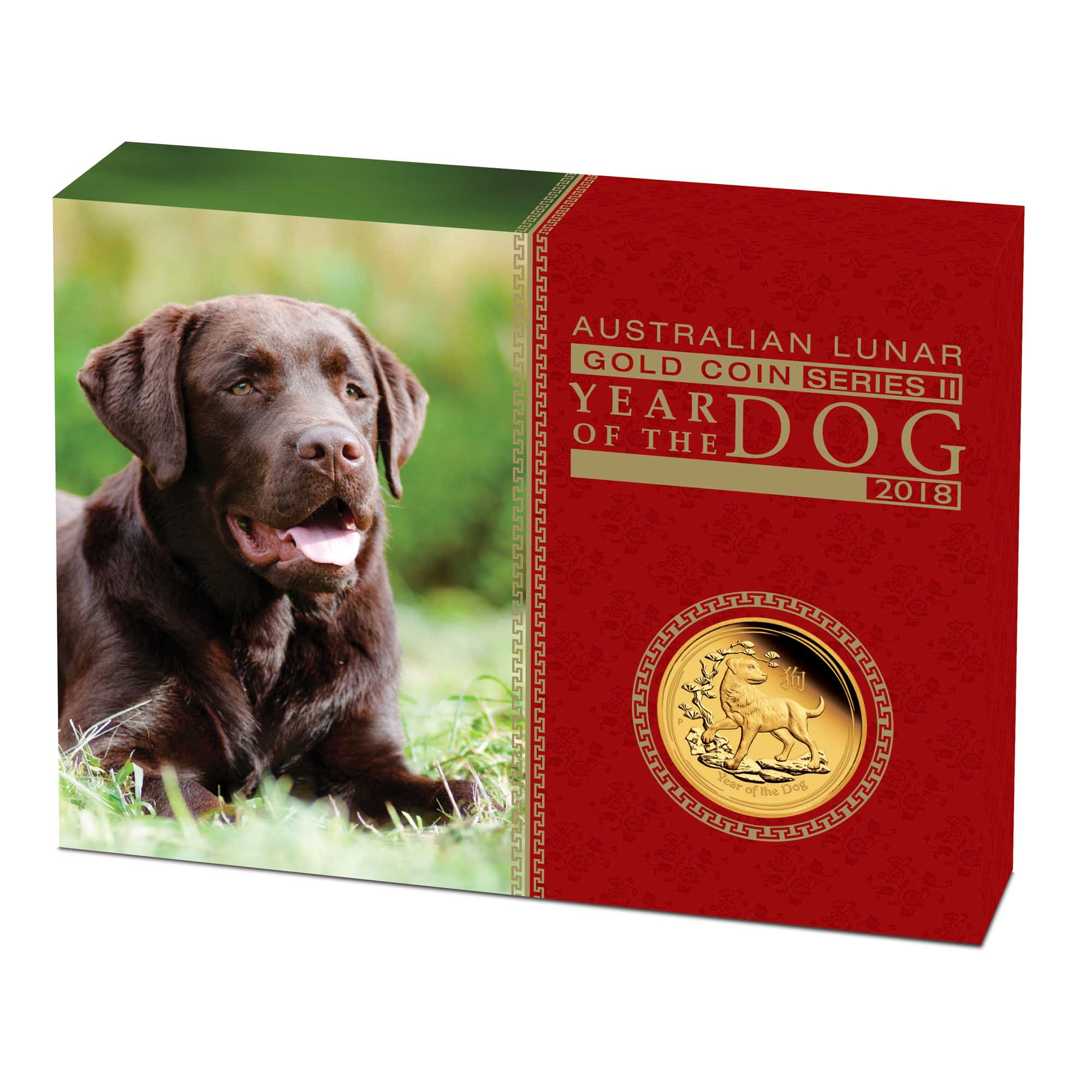 05 australian lunar series ii 2018 year of the dog gold proof InShipper