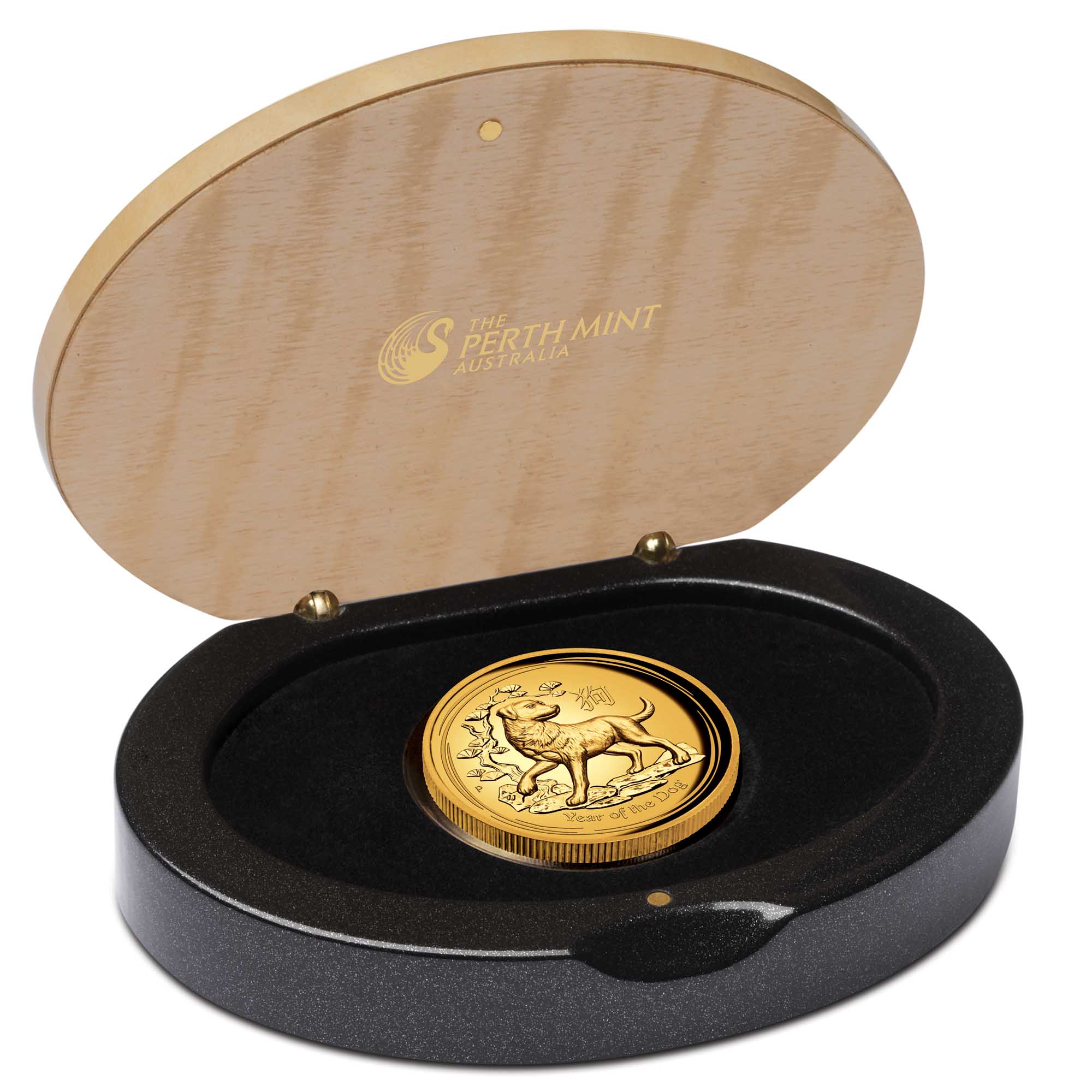 04 2018 YearOfTheDog Gold 1oz HighRelief Proof InCase HighRes