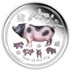 02 brisbane coin show pig 2019 2oz silver proof coloured StraightOn