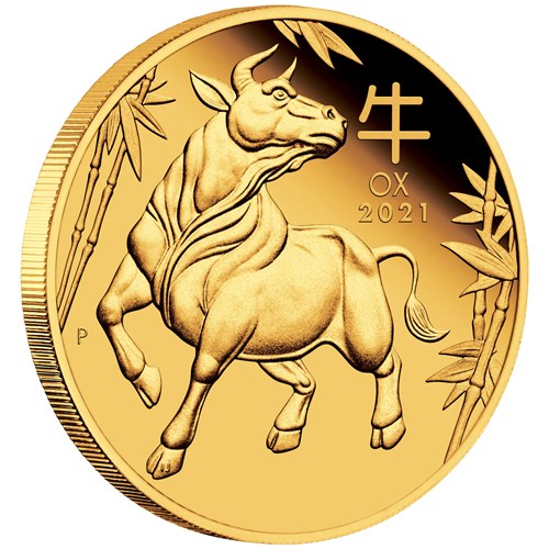 01 year of the ox 2021 1oz gold proof OnEdge