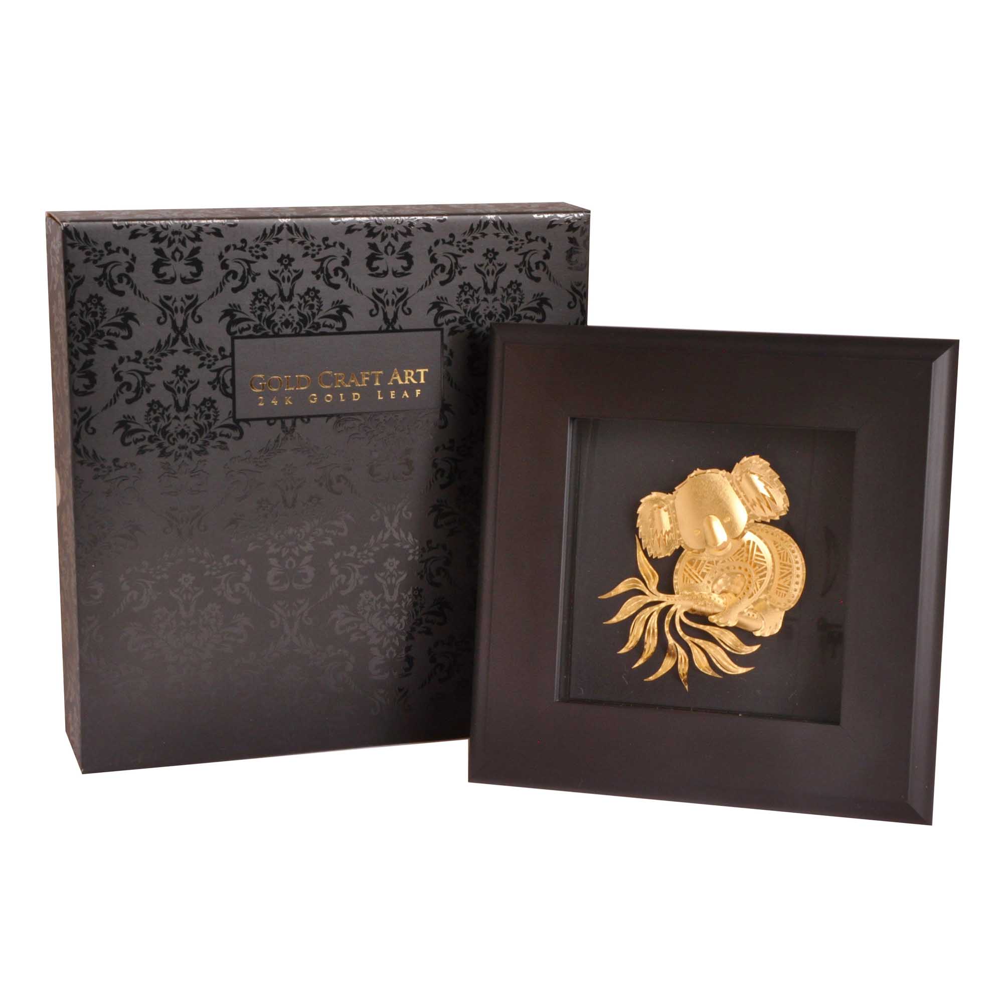 01 3d gold plated koala frame