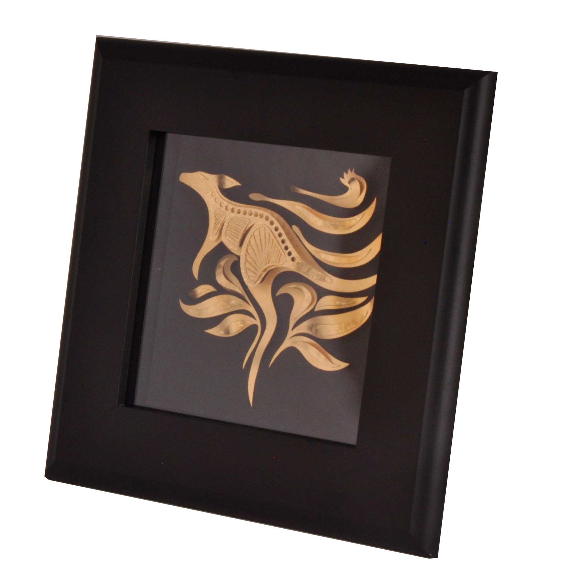 3D Gold Plated Kangaroo Frame