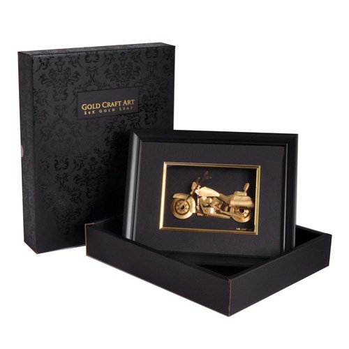 01 3d gold plated motorcycle frame