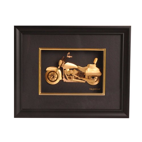 02 3d gold plated motorcycle frame