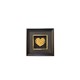 01 3d gold plated heart frame