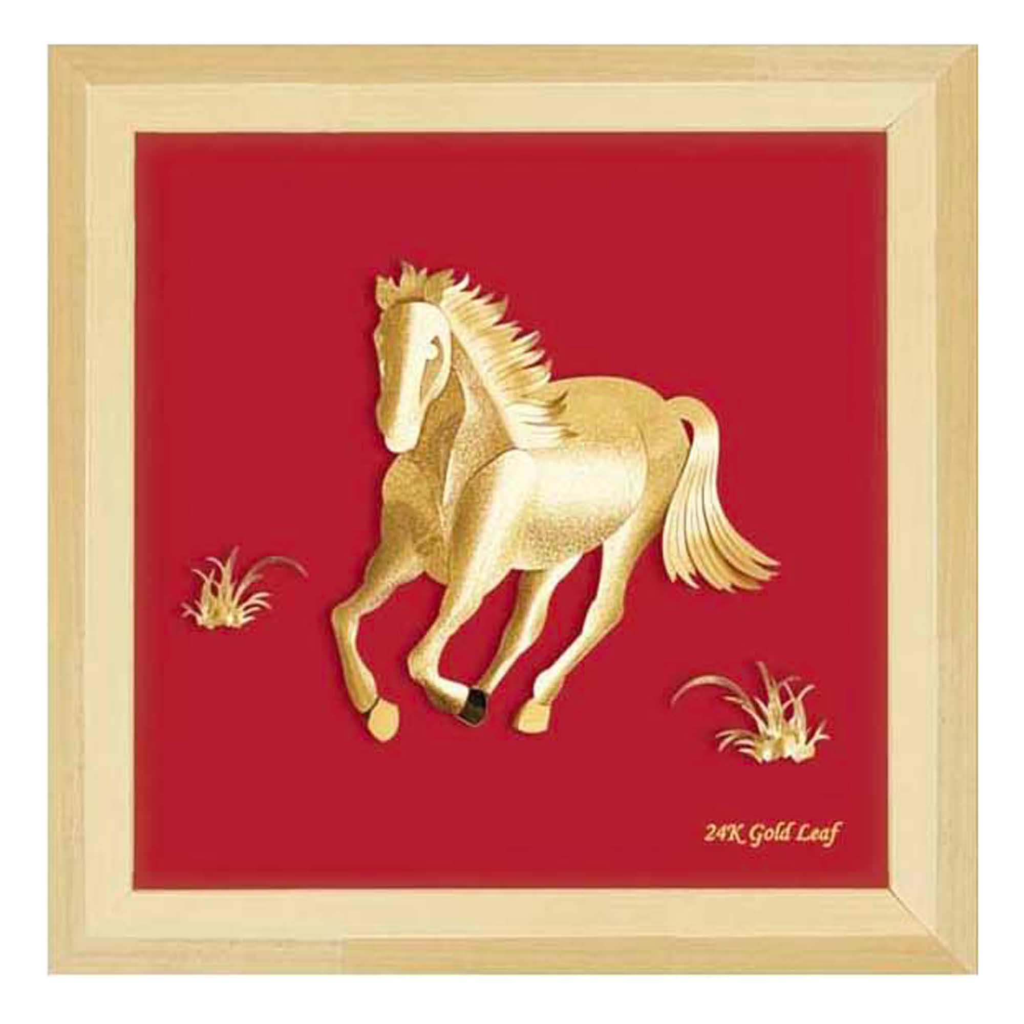 1 SV25FR02 3D Gold Lunar Horse Frame Main