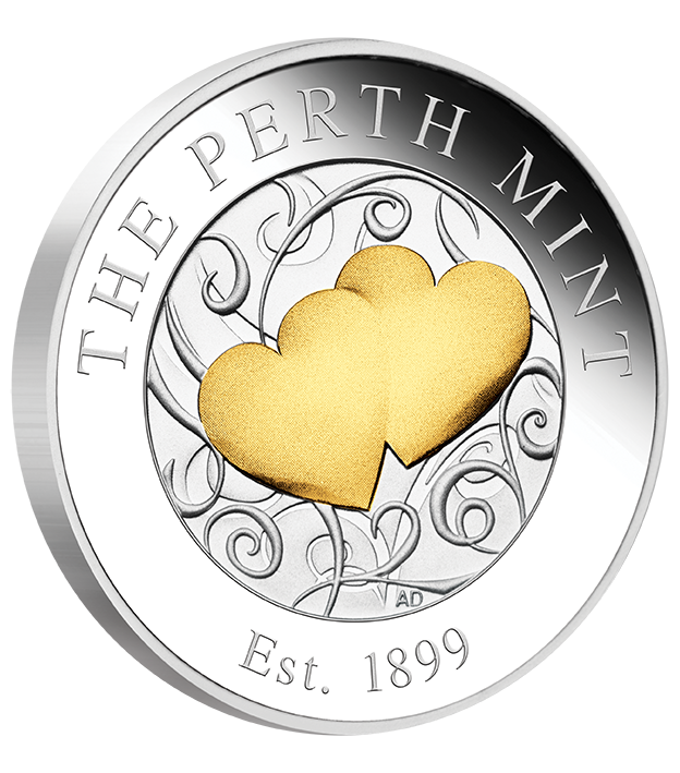 29 Hearts Gold 1 2oz  Medallion OnEdge LowRes