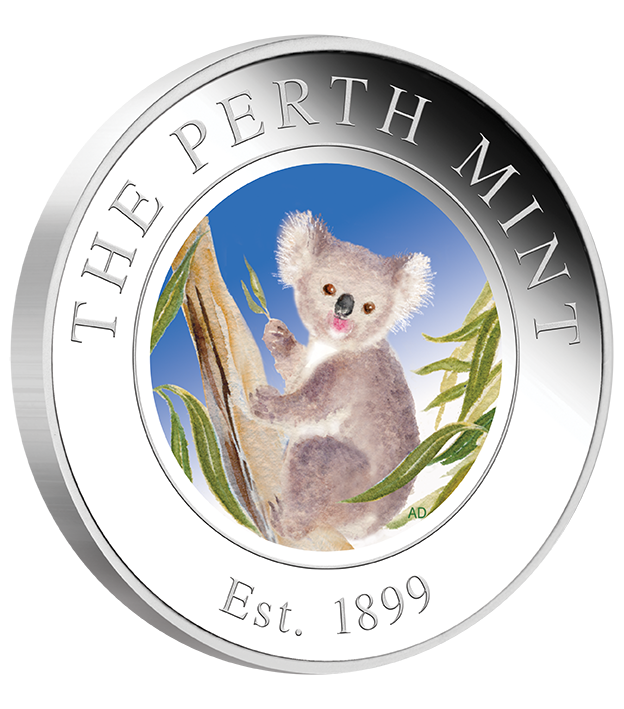 33 Koala Silver 1 2oz  Medallion OnEdge LowRes