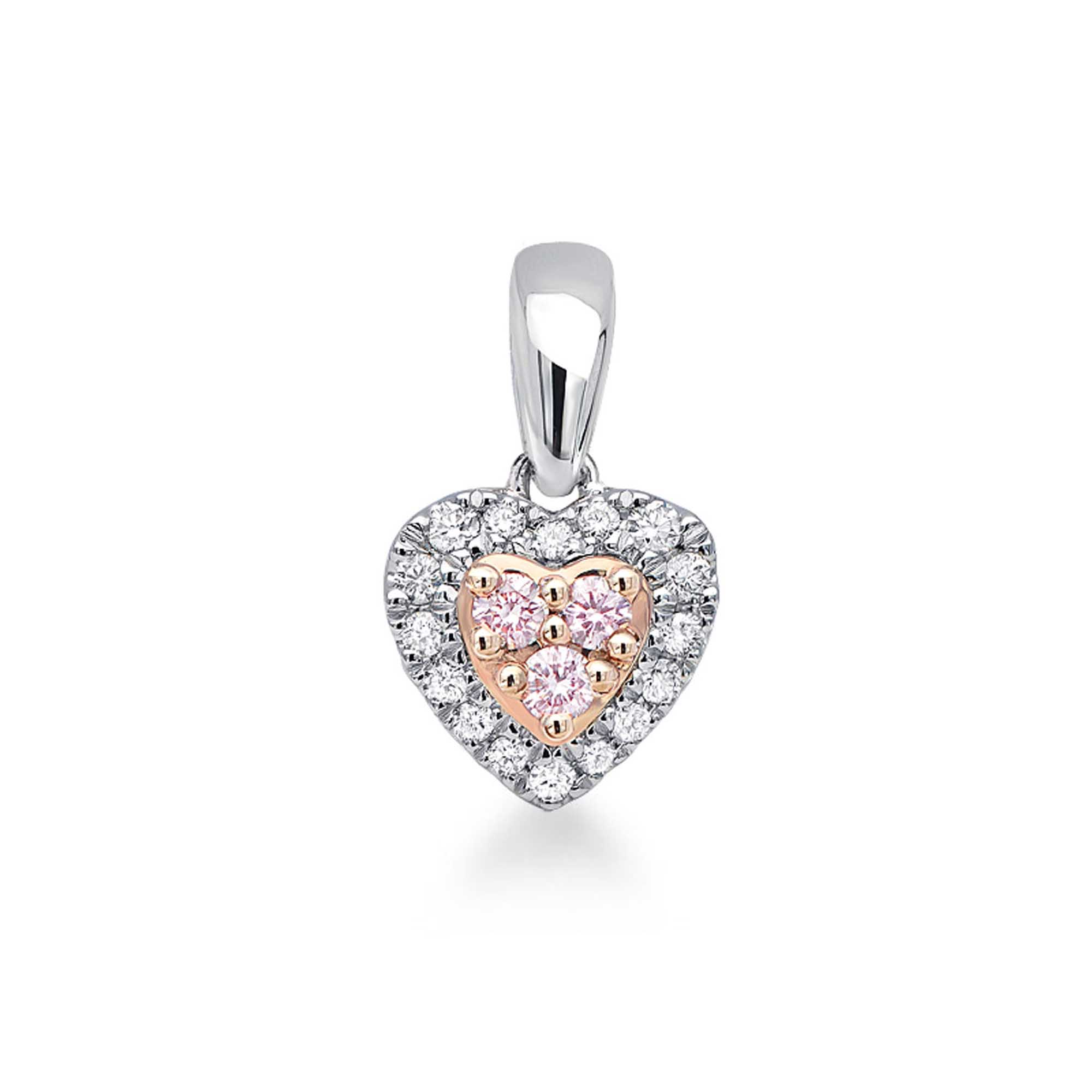 01 blush pink heart shaped pendant