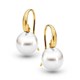 02 allure pearl yellow gold french hook earrings