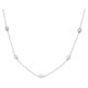 01 australian south sea cultured five pearl sterling silver necklace