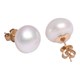 01 button pearl 9ct yellow gold stud earrings
