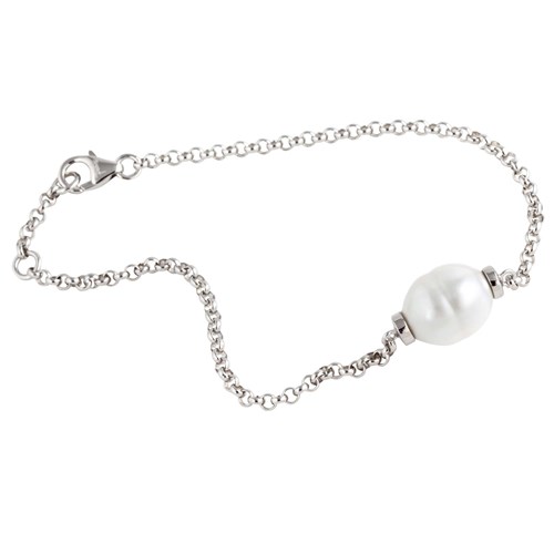 01 australian south sea cultured single pearl sterling silver bracelet
