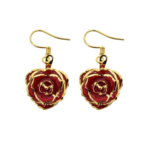 01 red infinity rose drop earrings