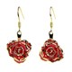 03 red infinity rose drop earrings