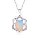 02 opal petal sterling silver pendant