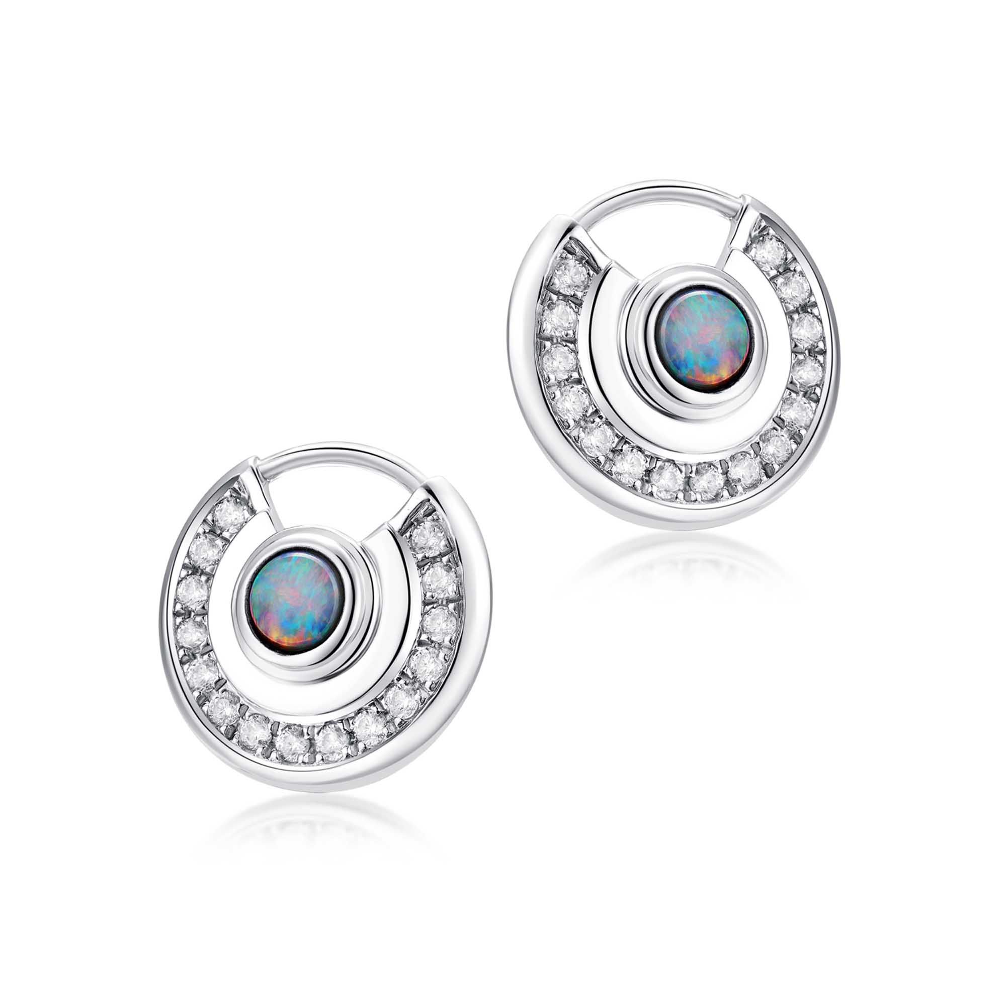 02 opal crescent sterling silver drop earring