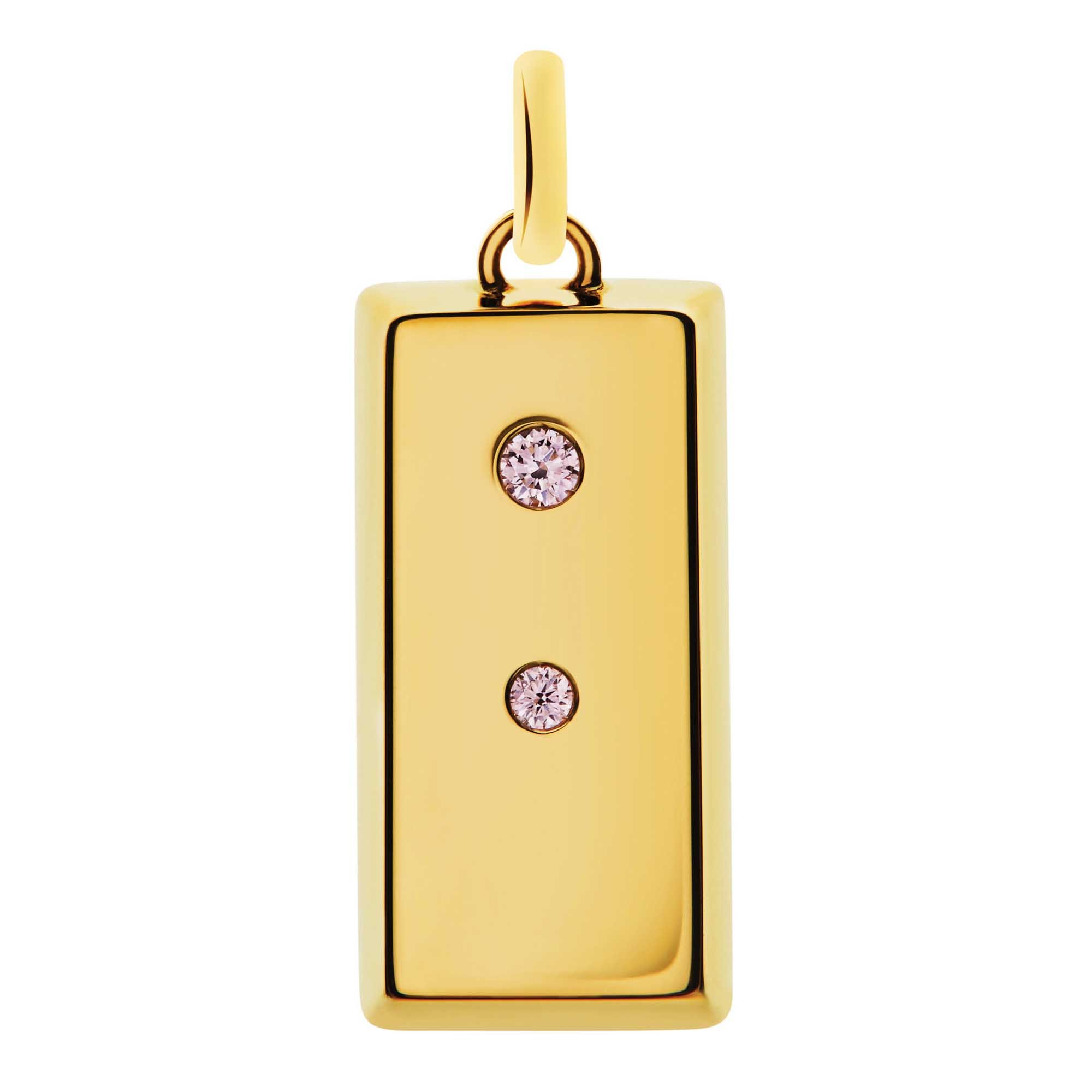 01 natures treasures pink diamond gold bar necklace StraightOn
