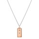 02 natures treasures pink diamond rose gold bar necklace with chain