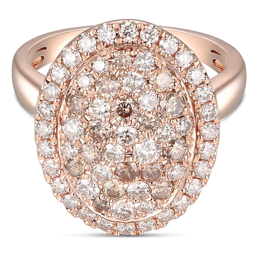 01 oval rose gold pave diamond ring