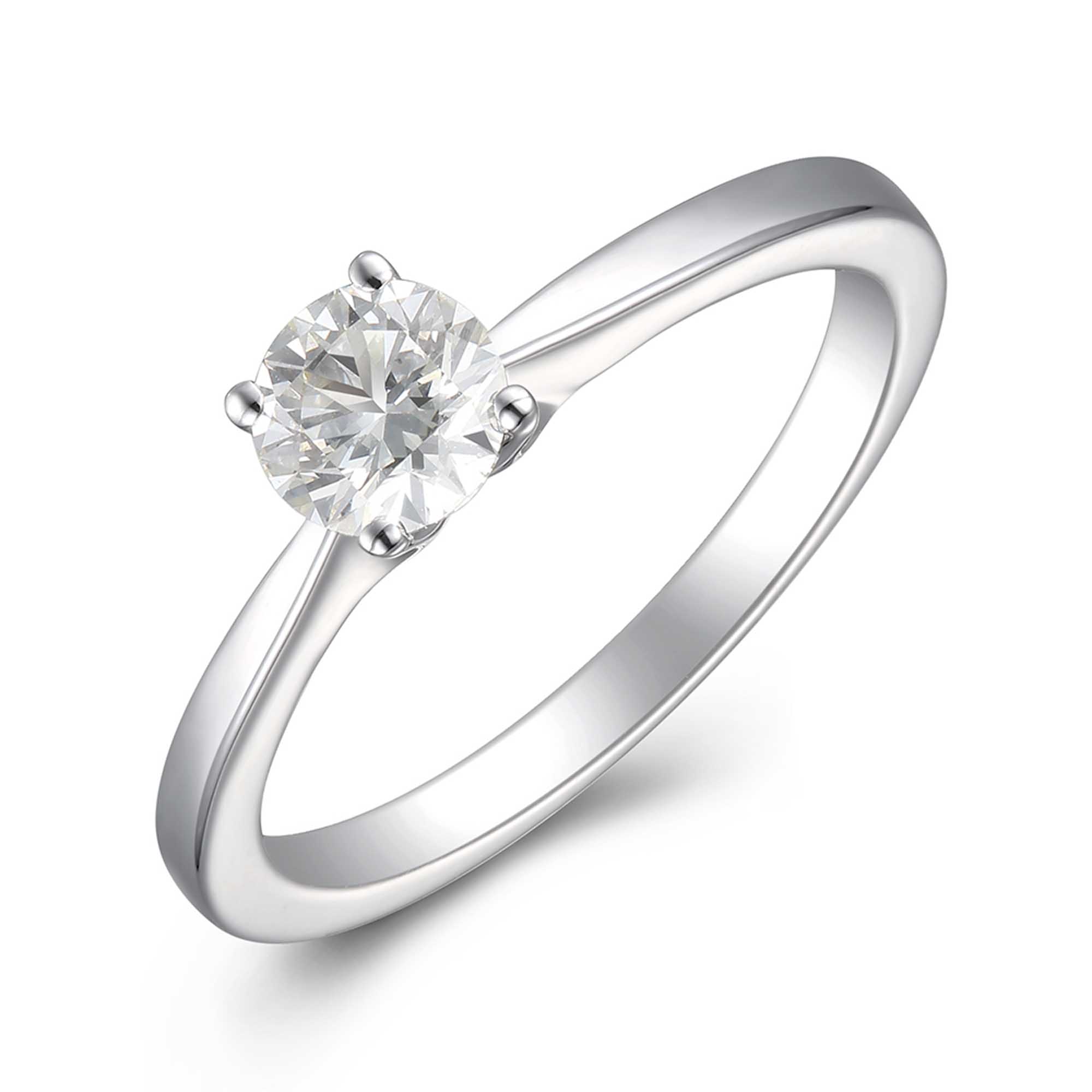 01 white gold princess cut solitaire diamond ring